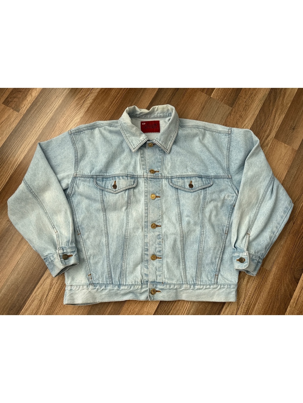 Vintage Denim Jacket Men's XL 90s Pennsylvania Grand Slam Embroidered USA